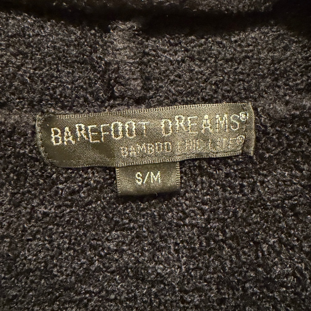 Barefoot Dreams Bamboo Chic Lite Cardigan, Black, S/M, New Condition - Picture 5 of 7